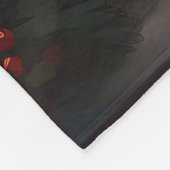 Sphynx Hund im Schnee Weihnachten Fleecedecke (Ecke)