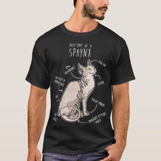 Sphynx Kat Anatomie 1 T-Shirt