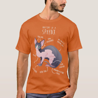 Sphynx Kat Anatomie 2 T-Shirt
