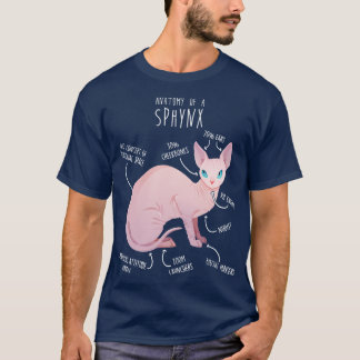 Sphynx Kat Anatomie T-Shirt