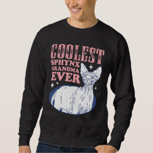 Sphynx Kat Grandma Haairless Katzenbesitzer Sphynx Sweatshirt