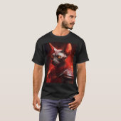 Sphynx Kat-Krieger mit Rüstung T-Shirt (Vorne ganz)