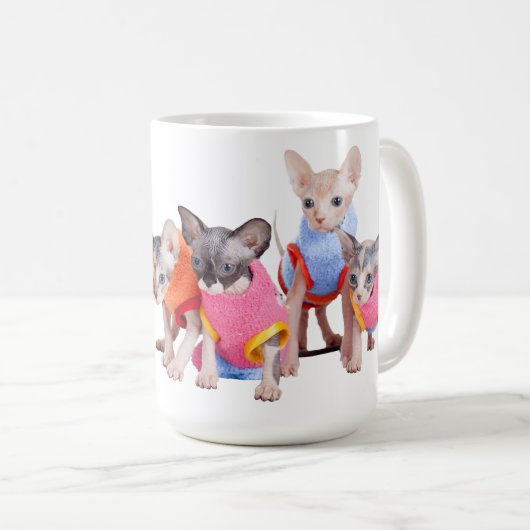 Sphynx Kätzchen-Kaffee-Tasse | GoSphynx.com Kaffeetasse (VorderseiteRechts)