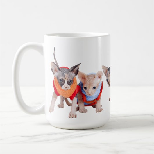 Sphynx Kätzchen-Kaffee-Tasse | GoSphynx.com Kaffeetasse (Links)