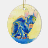 Sphynx Katze #1 Keramikornament (Links)