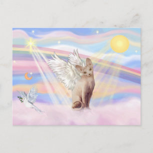 Sphynx Katze 1 - Wolken Postkarte