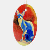 Sphynx Katze #3 Keramikornament (Rechts)