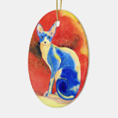 Sphynx Katze #3 Keramikornament (Links)