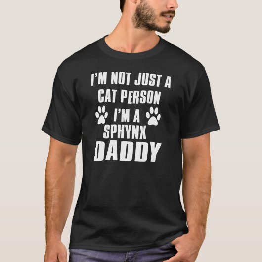 Sphynx Katze Entwürfe T-Shirt (Vorderseite)