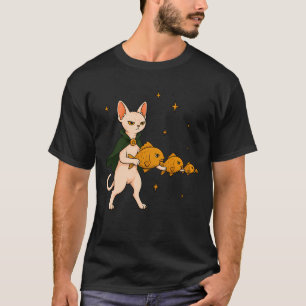 Sphynx-Katze-Fisch-Armee T-Shirt