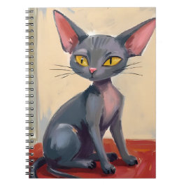 Sphynx-Katze | Haarloses Katzenhaustier Aquarell Notizblock