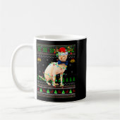 Sphynx-Katze hässliche Weihnachtspullover Feiertag Kaffeetasse (Links)