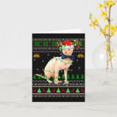 Sphynx-Katze hässliche Weihnachtspullover Feiertag Karte (Gelbe Blume)