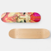 Sphynx Katze in den Blumen Skateboard (Horizontal)