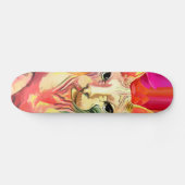 Sphynx Katze in den Blumen Skateboard (Horizontal)