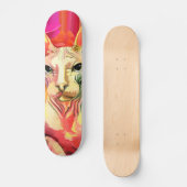 Sphynx Katze in den Blumen Skateboard (Vorderseite)