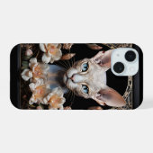 Sphynx-Katze iPhone 15 Hülle (Rückseite (Horizontal))