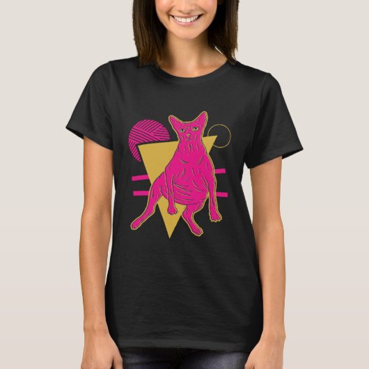 Sphynx-Katze Kätzchen T-Shirt (Vorderseite)