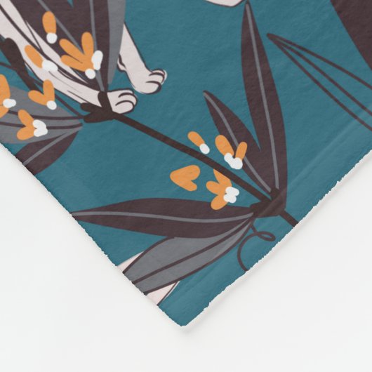 Sphynx-Katze-lustiges Kindermuster Fleecedecke (Ecke)