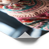 Sphynx Katze mit Pullover Poster (Ecke)