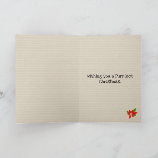 Sphynx Katze Ninja Sankt Weihnachten Karte (Innenseite)