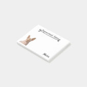 Sphynx Katze Post-it Klebezettel (angewinkelt)