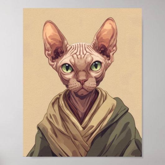 SPHYNX KATZE Poster Plakate (Vorne)