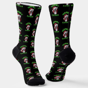 Sphynx-Katze Santa Meowy Weihnachten Nachhaltige F Socken