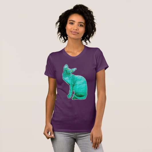 Sphynx Katze T-Shirt (Vorne ganz)