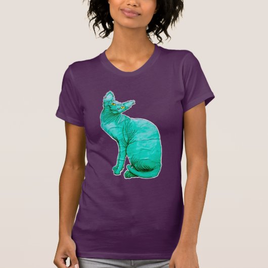 Sphynx Katze T-Shirt (Vorderseite)