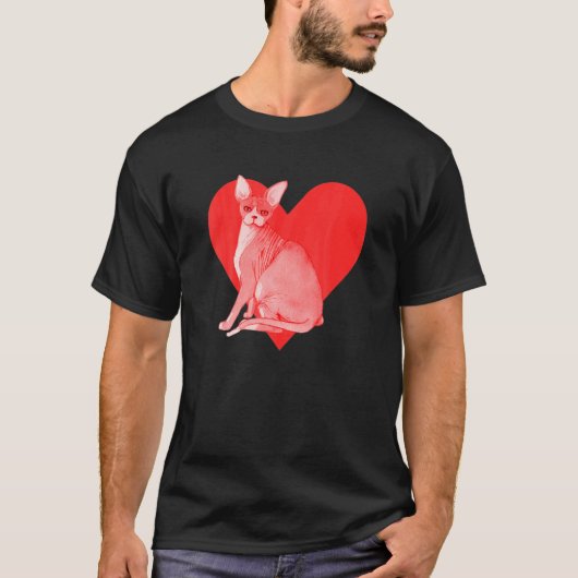 Sphynx-Katze T-Shirt (Vorderseite)