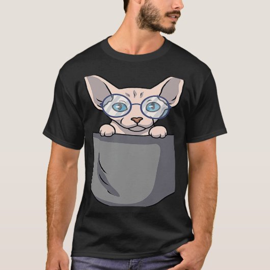 Sphynx-Katze Tasche T-Shirt (Vorderseite)