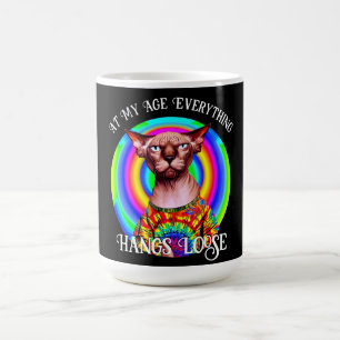 Sphynx-Katze-Über-den-Hügel-Geburtstag Kaffeetasse
