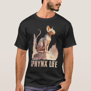 Sphynx-Katze Wasserfarbe Sphynx Leben Katzen-Mama T-Shirt