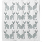 Sphynx Katzen-Duschvorhang Duschvorhang (Vorderseite)