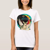Sphynx Katzen-Engel wings Kugel Kunst T-Shirt (Vorderseite)