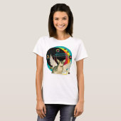 Sphynx Katzen-Engel wings Kugel Kunst T-Shirt (Vorne ganz)