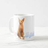 Sphynx Katzen-Kaffee-Tasse Kaffeetasse (Vorderseite Links)