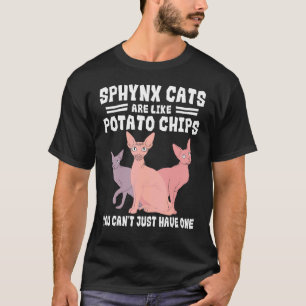 Sphynx-Katzen-Kartoffelchips-Liebhaber-Züchter-Tie T-Shirt