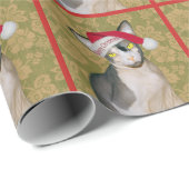 Sphynx Katzen-Sanktblumenweihnachten Geschenkpapier (Rolleneckpunkt)