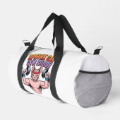 Sphynx-Katzen-Turnkamerad Muskulöser Cartoon Duffle Bag (Rechte Ecke)
