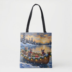 Sphynx-Katzen-Weihnachtsboot-Feiertag Tasche