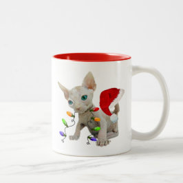 Sphynx-Katzenkatze-Tasse Zweifarbige Tasse