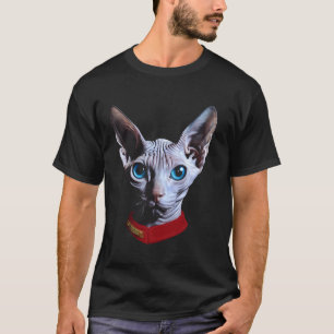 Sphynx-Katzenliebhaber Lustiger Glatzkopf Katzen-V T-Shirt
