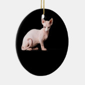 Sphynx Katzenliebling Geschenk für Männer Kinder J Keramik Ornament (Rechts)
