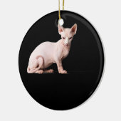 Sphynx Katzenliebling Geschenk für Männer Kinder J Keramik Ornament (Links)