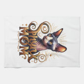 Sphynx-Katzenmutter-Küchen-Tee-Tuch Geschirrtuch (Horizontal)