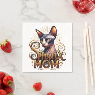 Sphynx-Katzenmutter Serviette