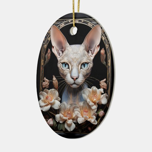 Sphynx Keramik Ornament (Links)