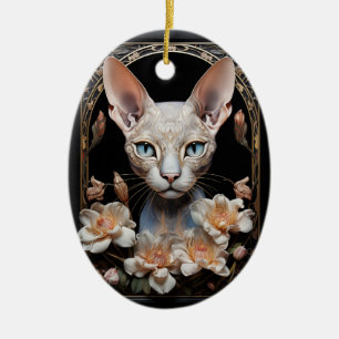 Sphynx Keramik Ornament